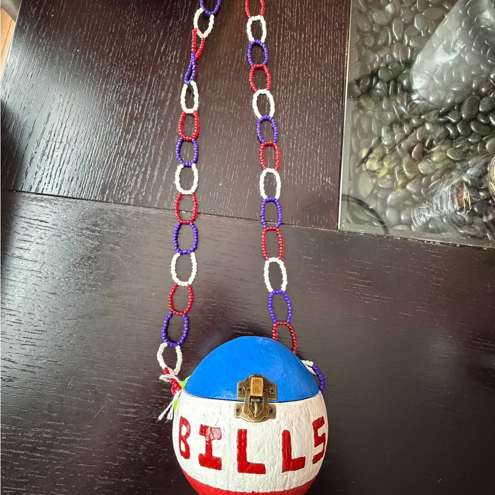 Colorful Beaded Chain Bag